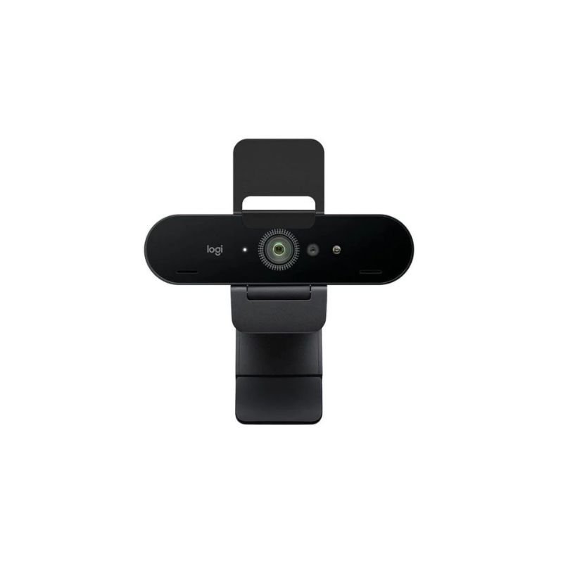 Logitech Brio 4K webcam with HDR and autofocus designed for high-quality video conferencing and professional streaming.