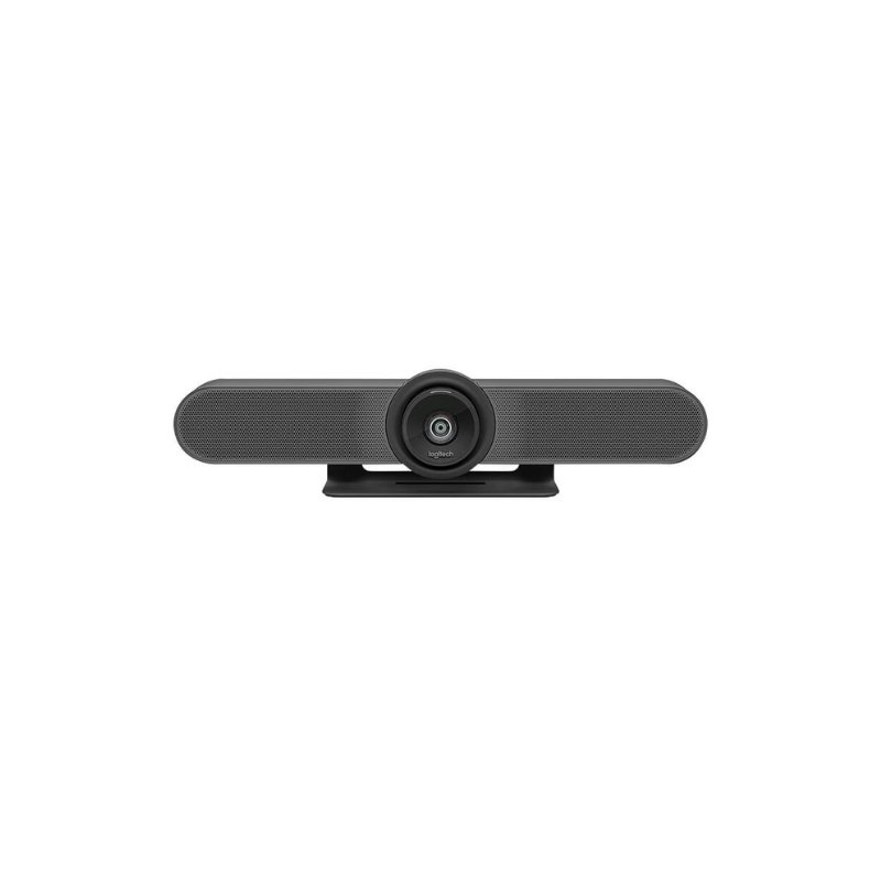 Logitech MeetUp video conference camera with ultra-wide lens designed for small meeting rooms and huddle space collaboration.