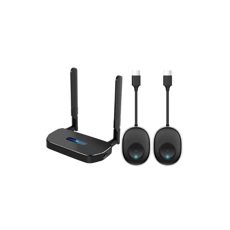 Maverik Wireless HD Transmitter and Receiver Kit for cable-free high-definition audio and video transmission in meeting rooms and presentations.
