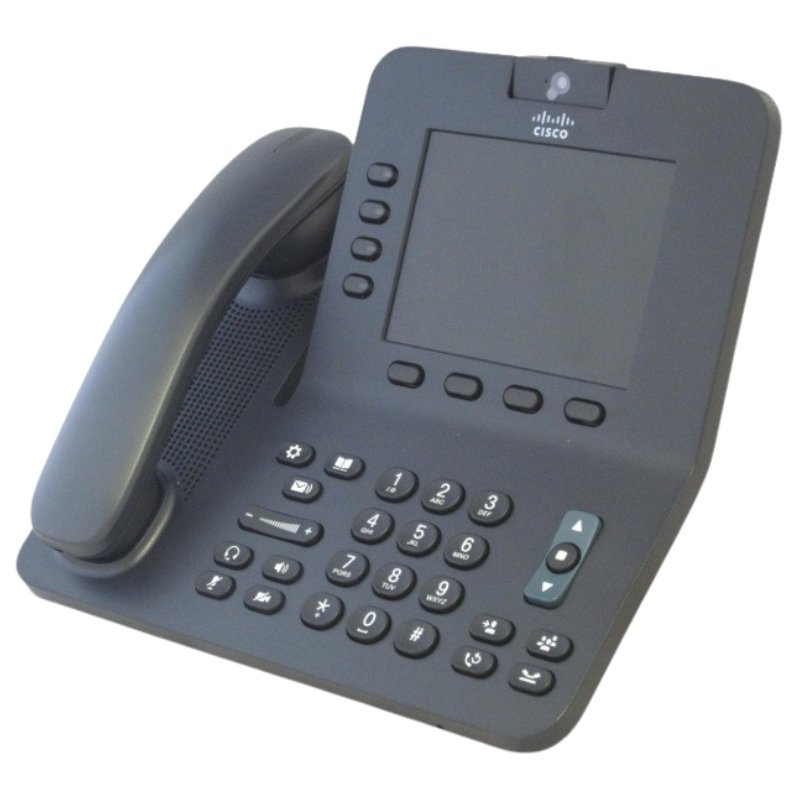 Cisco 8945 IP Phone with color display and video calling capability designed for enterprise VoIP communication.